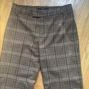MAXMARA Plaid Wool Luxury Trousers Made in Italy